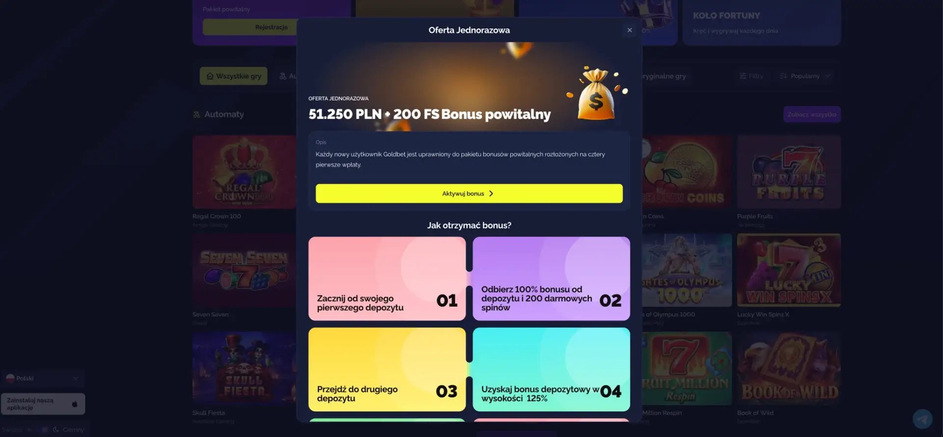 Goldbet Casino Aplikacja