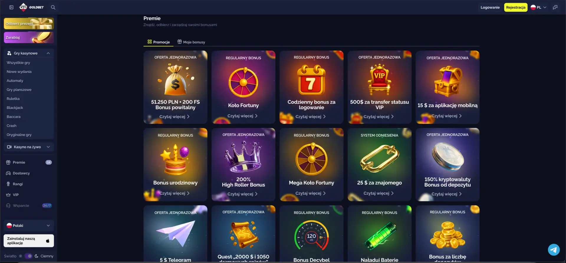 Goldbet Casino Kod Promocyjny