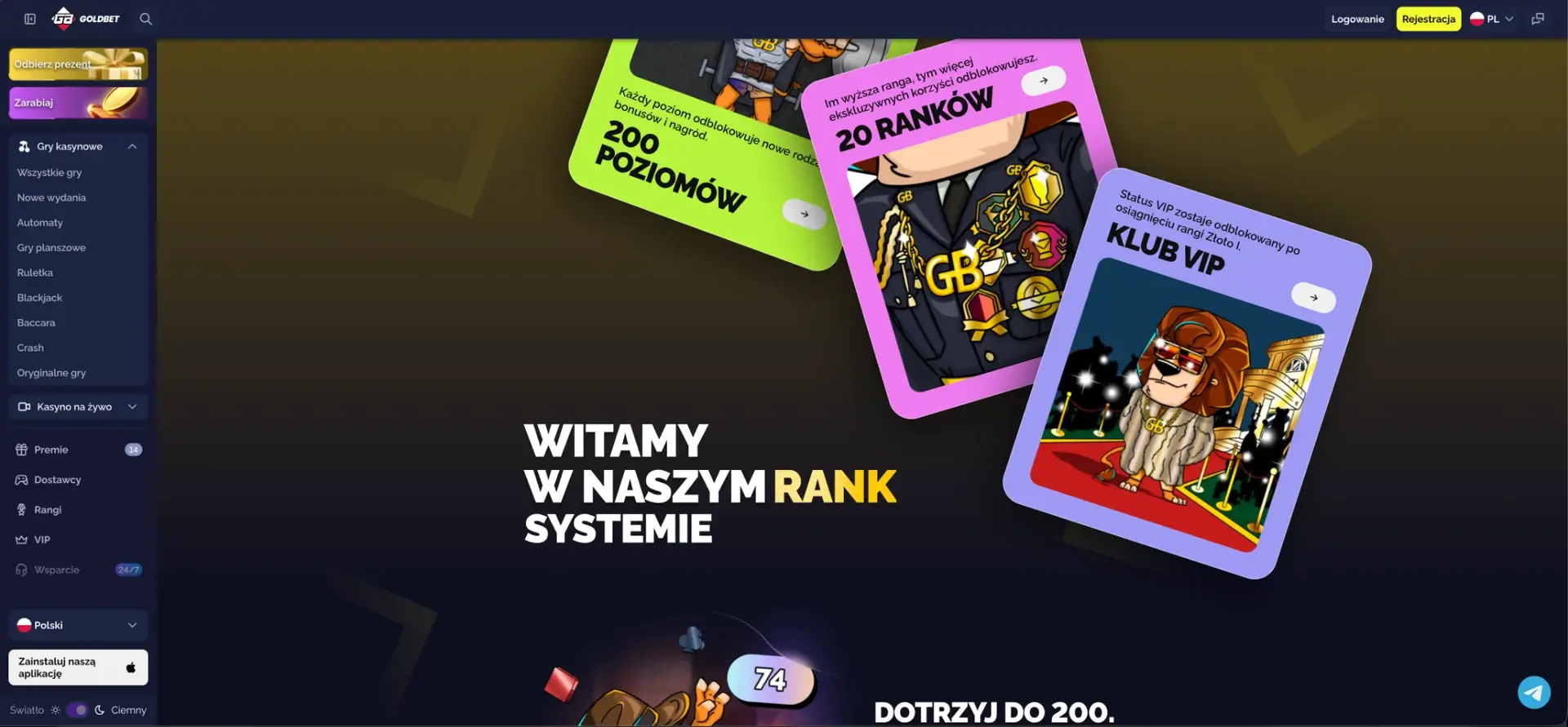 Program VIP i system rang